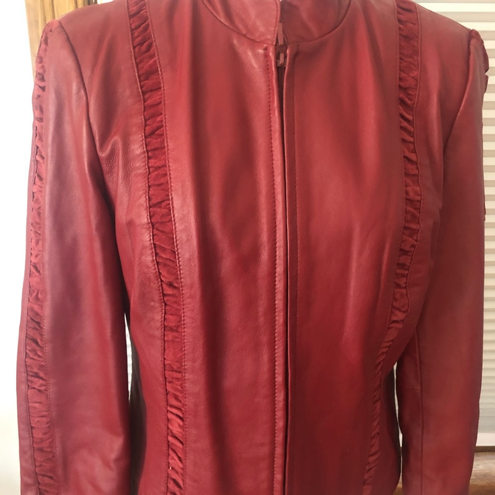 Red Leather Jacket - image 4